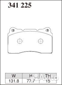 Dixcel Колодки Extra Cruise перед Mitsubishi EVO