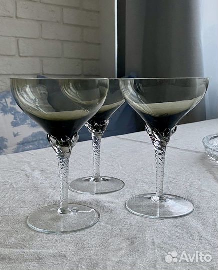 Фужеры для шампанского Bohemia Чехия 70- 80-е гг