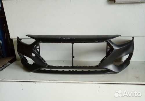 Хендай Солярис 2 бампер передний не оригинал 17-20