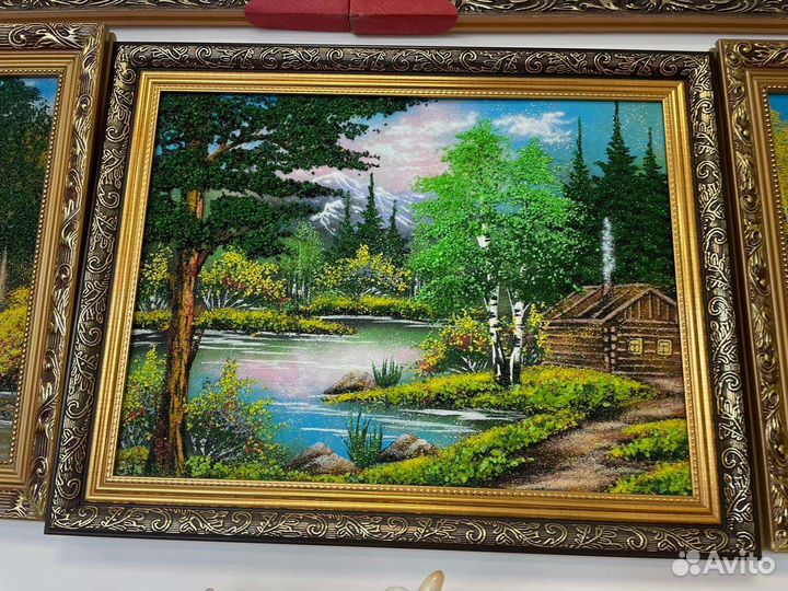 Картины из каменной крошки