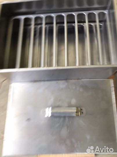 Переносная коптильня горячего копчения