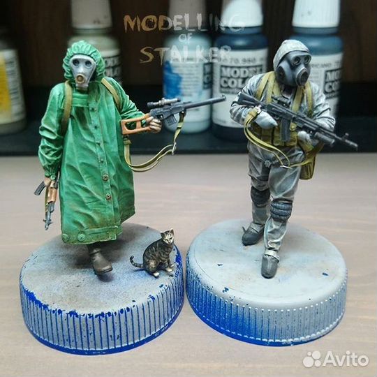 Диорамы модели по играм сталкер metro2033 и тд