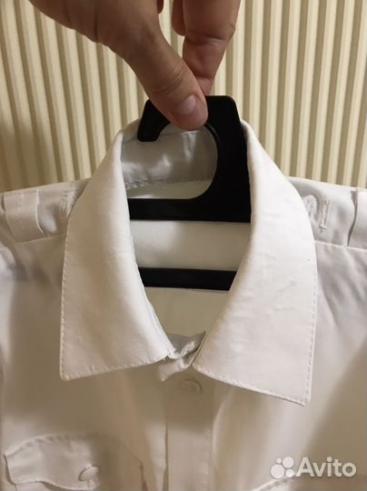 Рубашка кадетская белая б/у
