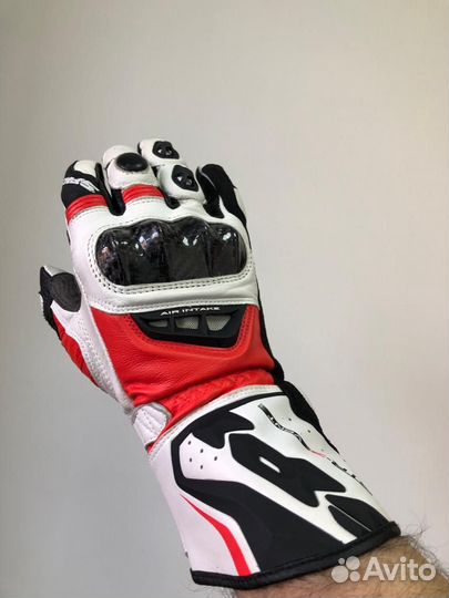 Мотоперчатки spidi STR-3 vent black\red L XL