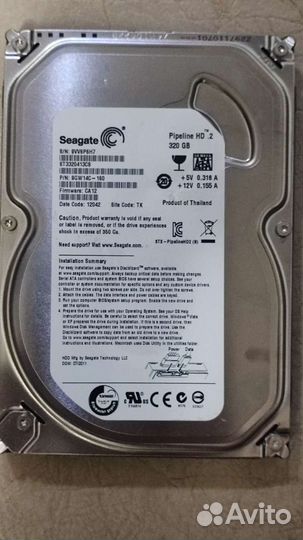 Жесткий диск Hdd Seagate 320 gb
