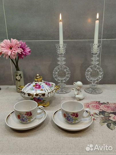 Наборы из фарфоровой посуды эпохи СССР