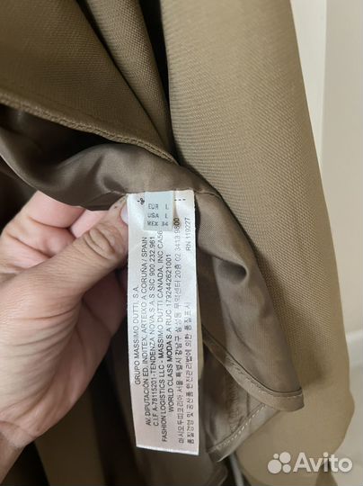 Плащ тренч massimo dutti