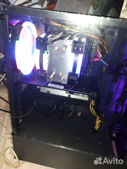 Игровой пк Intel Core i3-12100F+RX580+16Gb+SSD512