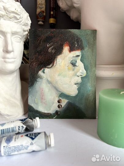 Картина маслом, Ахматова, 15/20 см