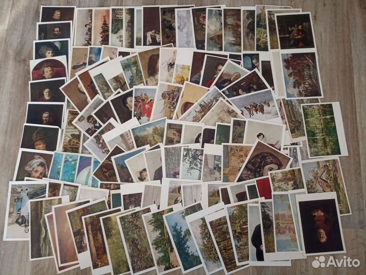 Открытки времён СССР картины репродукции фото