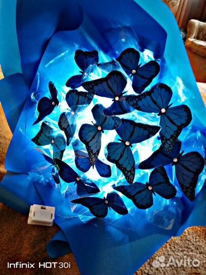 Букет из бабочек ламинированные