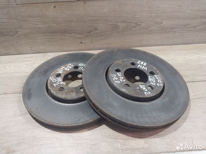Диски тормозные Skoda Octavia Tour 288мм 1.8T