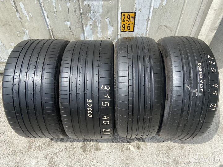 Continental SportContact 6 275/45 R21 и 315/40 R21