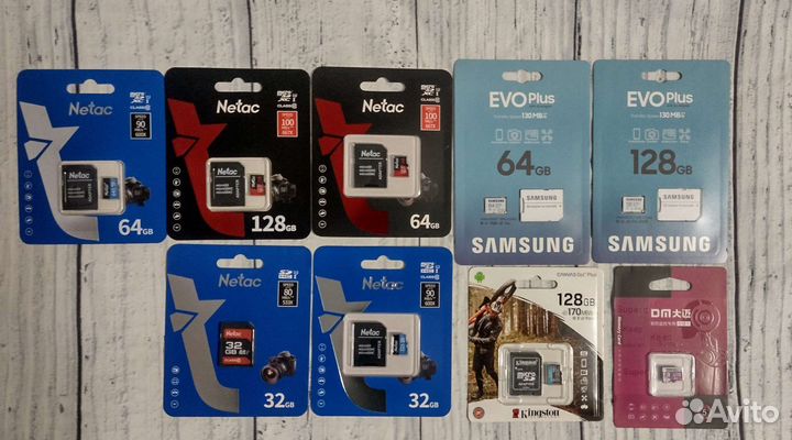 SD, Micro SD карты памяти 16-128 GB от