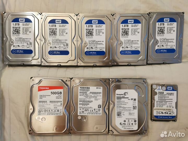 Жёсткие диски Seagate WD - SATA 500gb и 5tb