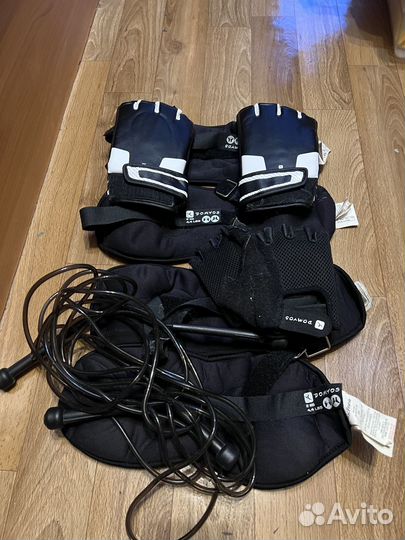 Утяжелители для ног 2 кг (Domyos),прыгалки,митенки