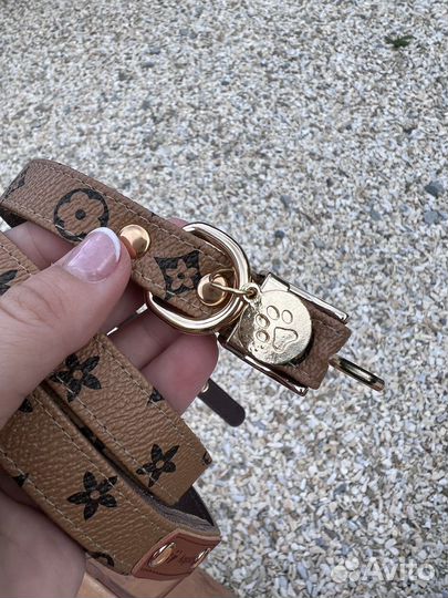 Ошейник и поводок для собак 3 цвета. Louis Vuitton