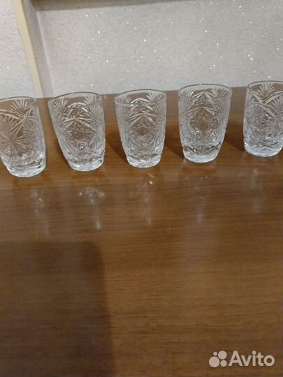 Хрустальные бокалы,рюмки советских времён