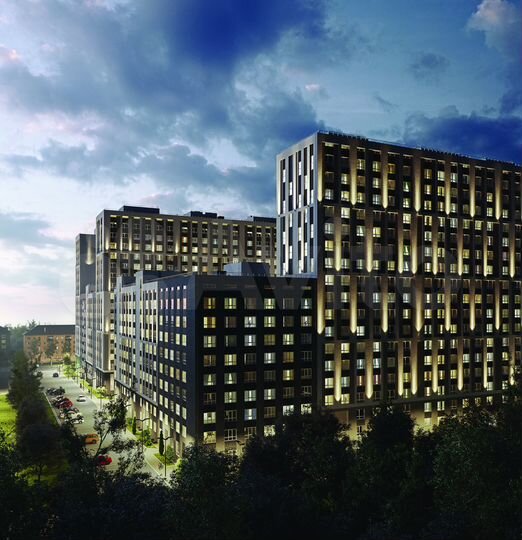 3-к. квартира, 88,4 м², 2/19 эт.