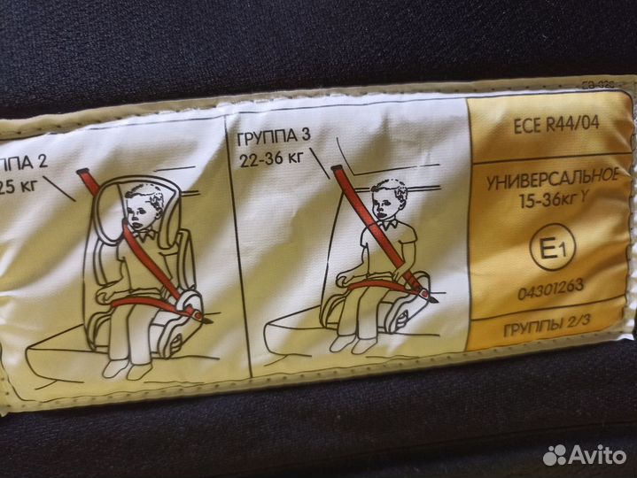 Детское автокресло 15 до 36 кг