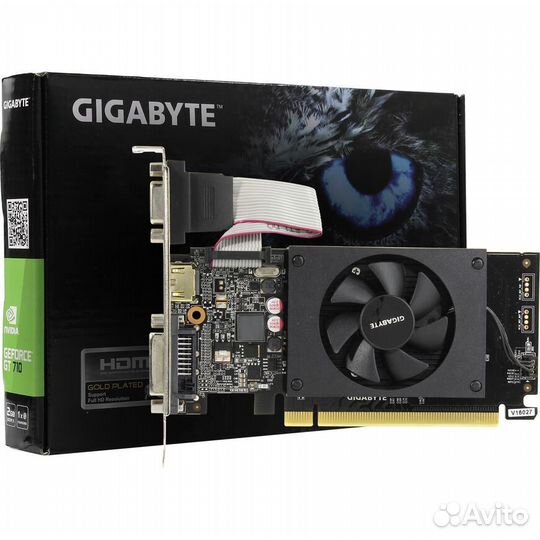 Видеокарта Nvidia GeForce Gigabyte GT 710 1Gb