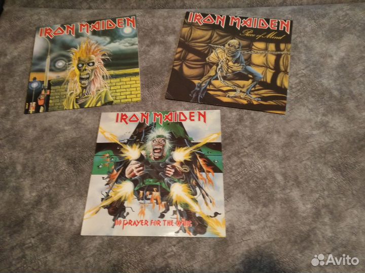 Виниловые пластинки Iron Maiden и др