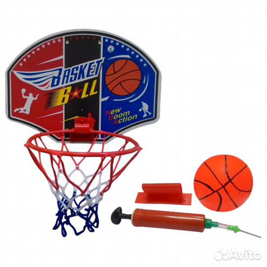 Щит баскетбольный с кольцом сетка+насос G340