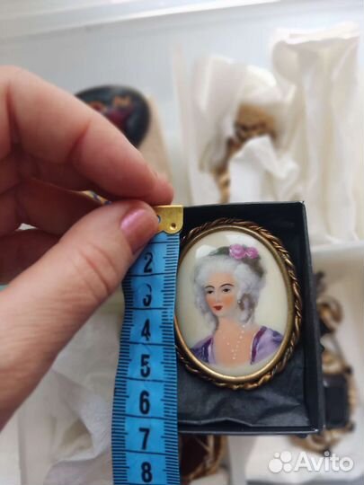 Брошь камея антикварная