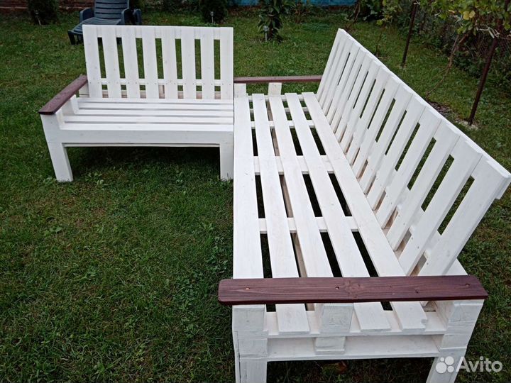 Изготовление дачной мебели из поддонов