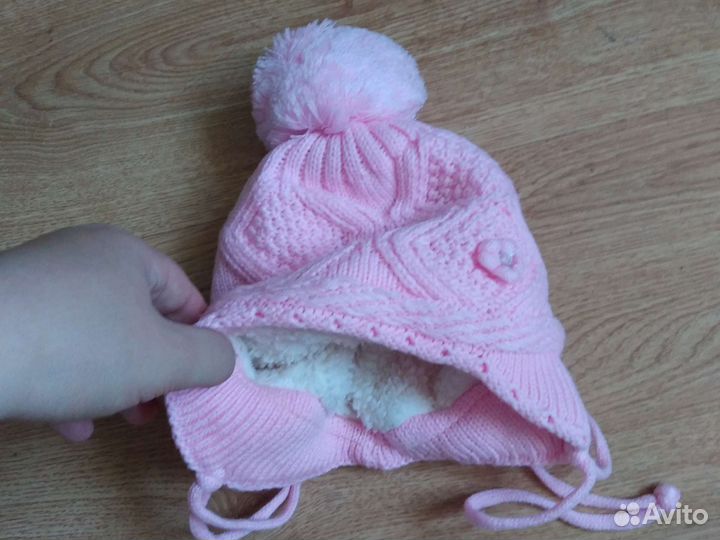 Шапка на девочку 1 год