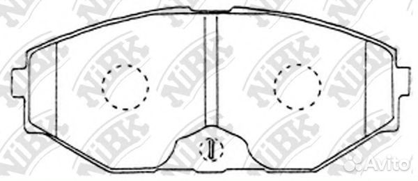 Комплект тормозных колодок PN2261 nibk