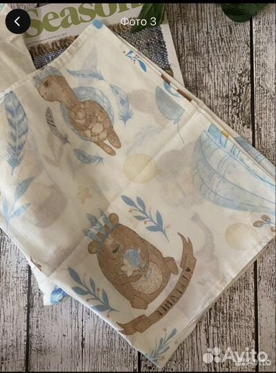 Простынь на резинке 120 60