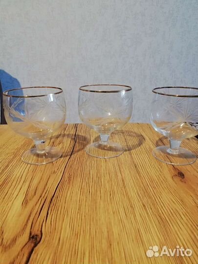 Стеклянные бокалы СССР