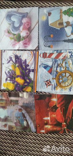 Салфетки бумажные, декупаж