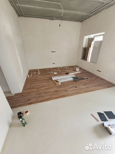 Укладка кварцвинила, ламината, настил линолуема