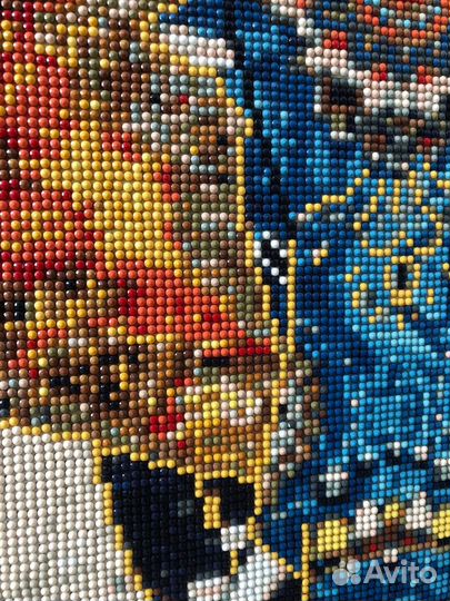 Картина слон из алмазной мозаики