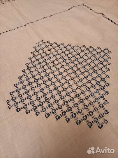 Скатерть винтаж вышивка СССР хлопок