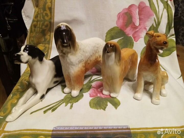 Собака фарфоровая СССР лфз