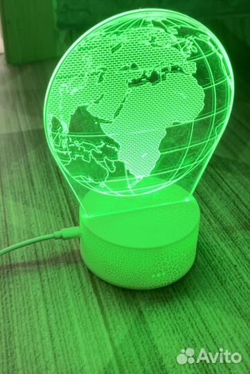 3d светильник планета Земля