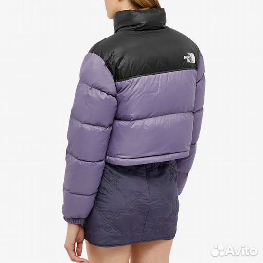 THE north face Women's Nuptse Short Jacket Lunar Slate (XXL)(65)