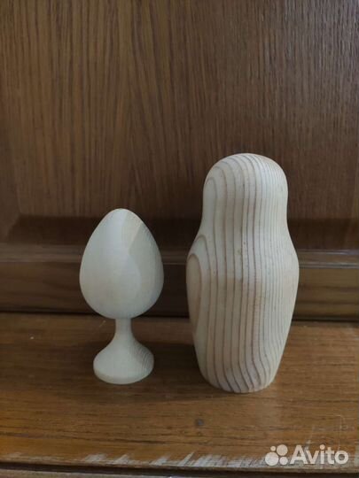 Деревянные заготовки для творчества, глина