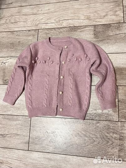 Кардиган для девочки 5-6 лет кофта размер 110-116