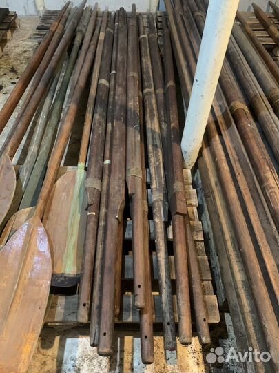 Деревянные весла; весла Ял-6