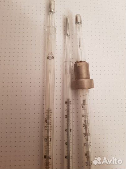 Градусники спиртовые, термометры СССР