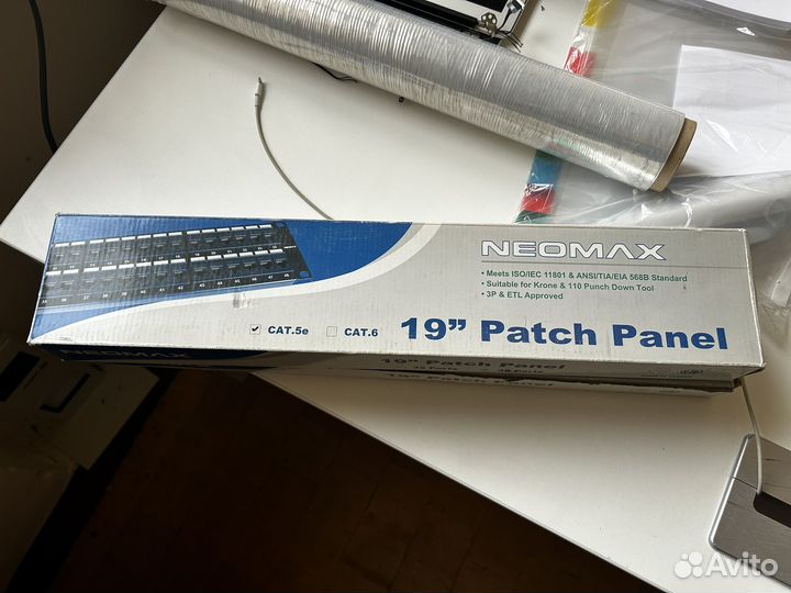 Патч-панель Neomax cat.5e 19* patch panel 48 port