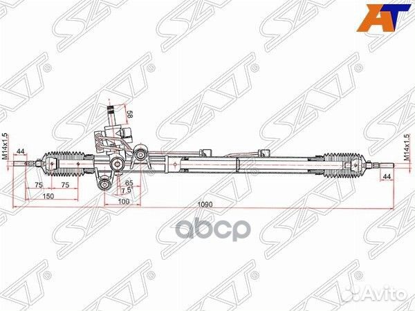 Рейка рулевая honda accord 2,4 LHD 03- ST-53601