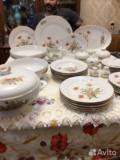 Столовый сервиз ГДР Ильменау