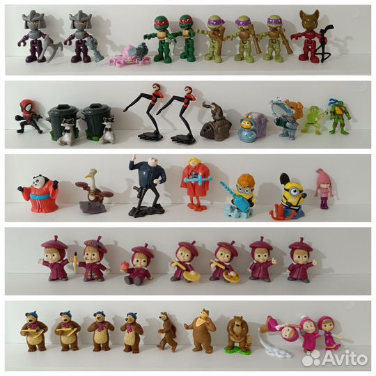 Киндер игрушки из разных серий