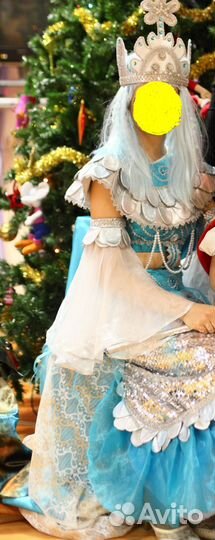 Костюм русалки, карнавальный костюм для взрослого