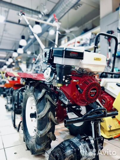 Мотоблок Honda GX420 18лс бензин+ Плуг+Фрезы